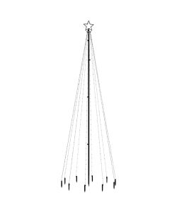 Albero di Natale con Puntale Bianco Freddo 310 LED 300 cm