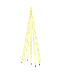 Albero di Natale con Puntale Bianco Caldo 732 LED 500 cm