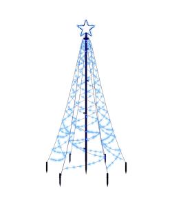 Albero di Natale con Puntale Blu 200 LED 180 cm