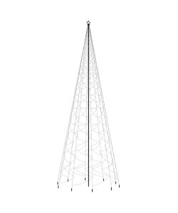 Albero di Natale con Puntale Bianco Freddo 3000 LED 800 cm