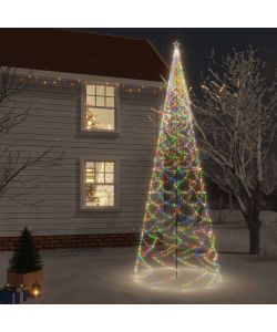 vidaXL Albero di Natale LED Multicolore - 800x230 cm
