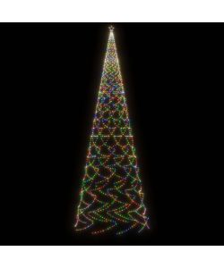 vidaXL Albero di Natale LED Multicolore - 800x230 cm