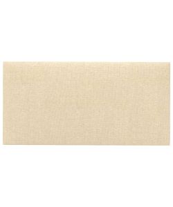 Pannelli Murali 12 pz Crema 30x15 cm Tessuto 0,54 mq