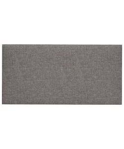 Pannelli Murali 12 pz Grigio Chiaro 30x15 cm Tessuto 0,54 mq