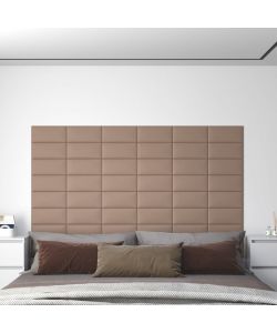 Pannelli Murali 12 pz Cappuccino 30x15 cm in Similpelle 0,54 mq