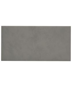 Pannelli Murali 12 pz Grigio Chiaro 30x15 cm in Velluto 0,54 mq