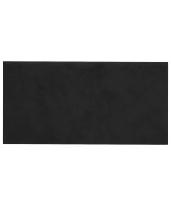 Pannelli Murali 12 pz Neri 30x15 cm Velluto 0,54 mq