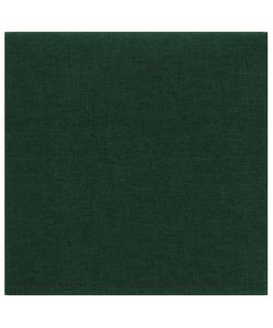 Pannelli Murali 12 pz Verde Scuro 30x30 cm in Tessuto 1,08 mq 343793