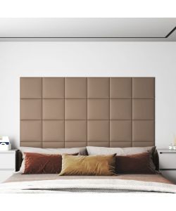 Pannelli Murali 12 pz Cappuccino 30x30 cm Similpelle 1,08 mq