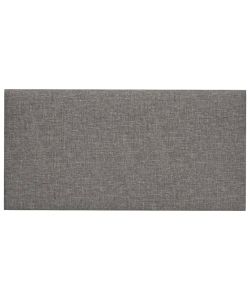 Pannelli Murali 12 pz Grigio Chiaro 60x30 cm in Tessuto 2,16 mq