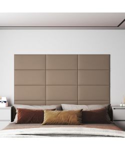 Pannelli Murali 12 pz Cappuccino 60x30 cm Similpelle 2,16 mq