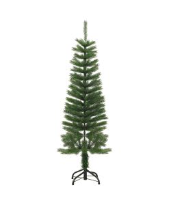 Albero di Natale Artificiale Sottile con Base 120 cm PE