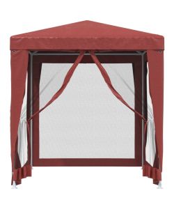 Tenda per Feste con Pareti Laterali in Rete 2x2 m HDPE