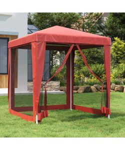 Tenda per Feste con Pareti Laterali in Rete 2x2 m HDPE