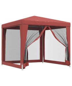Tenda per Feste con Pareti Laterali in Rete 2,5x2,5 m HDPE
