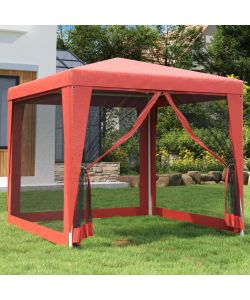 Tenda per Feste con Pareti Laterali in Rete 2,5x2,5 m HDPE