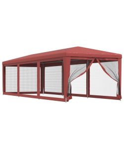 Tenda per Feste con Pareti Laterali in Rete 3x9 m HDPE