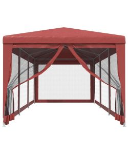 Tenda per Feste con Pareti Laterali in Rete 3x9 m HDPE