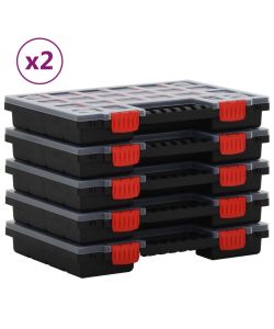  Scatole di Assortimento 10 pz 34,5x25x5 cm Polipropilene