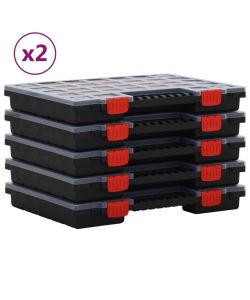 Scatole di Assortimento 10 pz 40x30x5 cm Polipropilene