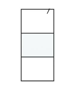 Parete Doccia Walk in 90x195 cm Vetro Semi Smerigliato ESG