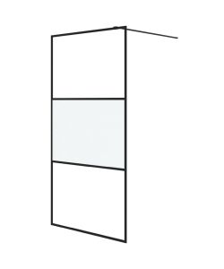 Parete Doccia Walk in 100x195 cm Vetro Semi Smerigliato ESG