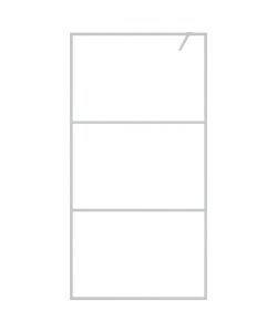 Parete Doccia Walk in Argento 100x195 cm Vetro Trasparente ESG