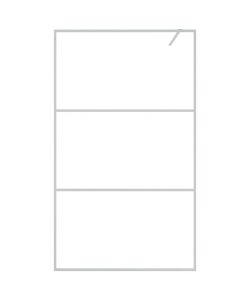 Parete Doccia Walk in Argento 115x195 cm Vetro Trasparente ESG