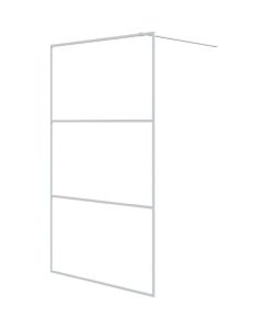 Parete Doccia Walk in Bianca 115x195 cm Vetro Trasparente ESG