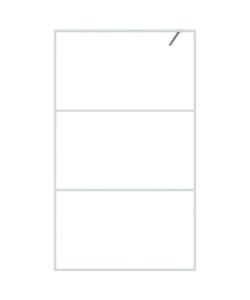 Parete Doccia Walk in Bianca 115x195 cm Vetro Trasparente ESG