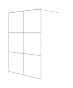 Parete Doccia Walk in Bianca 140x195 cm Vetro Trasparente ESG
