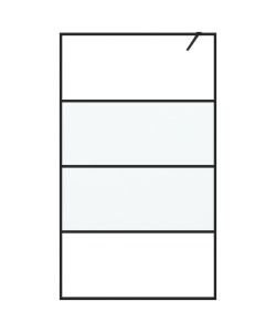 Parete Doccia Walk in 115x195 cm Vetro Semi Smerigliato ESG
