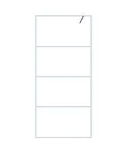 Parete Doccia Walk in Bianca 90x195 cm Vetro Trasparente ESG