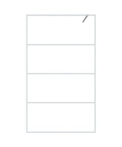 Parete Doccia Walk in Bianca 115x195 cm Vetro Trasparente ESG