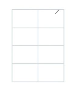 Parete Doccia Walk in Bianca 140x195 cm Vetro Trasparente ESG