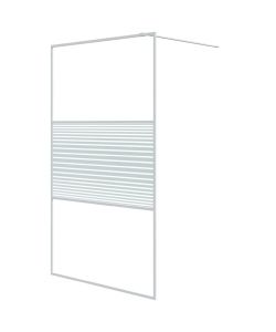 Parete Doccia Walk in Bianca 115x195 cm Vetro Trasparente ESG