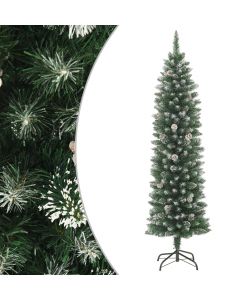 Albero di Natale Artificiale Sottile con Base 150 cm PVC