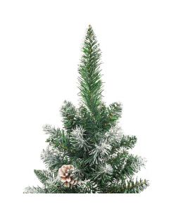 Albero di Natale Artificiale Sottile con Base 150 cm PVC