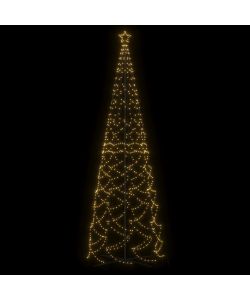 Albero di Natale a Cono Bianco Caldo 1400 LED 160x500 cm