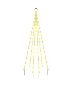 Albero di Natale Pennone Bianco Caldo 108 LED 180 cm