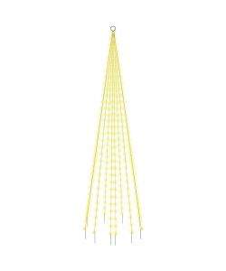 Albero di Natale Pennone Bianco Caldo 310 LED 300 cm