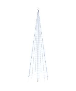 Albero di Natale Pennone Bianco Freddo 310 LED 300 cm