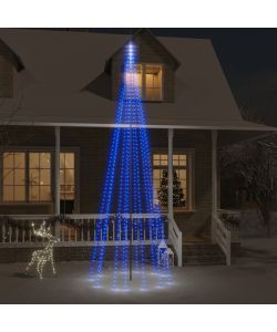 Albero di Natale Pennone Blu 732 LED 500 cm