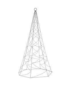 Albero di Natale Pennone Bianco Caldo 200 LED 180 cm