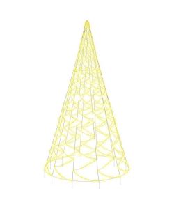 Albero di Natale Pennone Bianco Caldo 3000 LED 800 cm