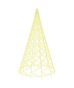 Albero di Natale Pennone Bianco Caldo 3000 LED 800 cm