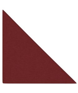 Pannelli Murali 12 pz Rosso Vino 30x30 cm Tessuto 0,54 mq