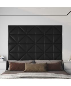 Pannelli Murali 12 pz Neri 30x30 cm in Similpelle 0,54 mq