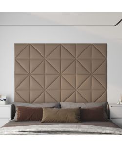 Pannelli Murali 12 pz Cappuccino 30x30 cm in Similpelle 0,54 mq