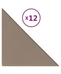 Pannelli Murali 12 pz Cappuccino 30x30 cm in Similpelle 0,54 mq